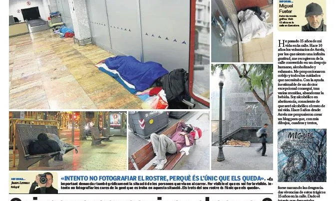 Imatge del Diari Amic de 11-04-2012 (20minutos) realitzat per la Fundació Arrels