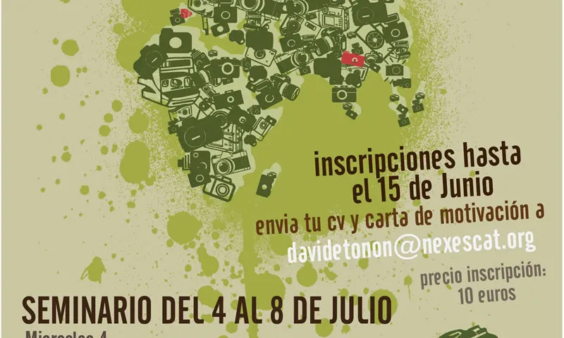 Cartell del taller de Càmeres del món a Barcelona