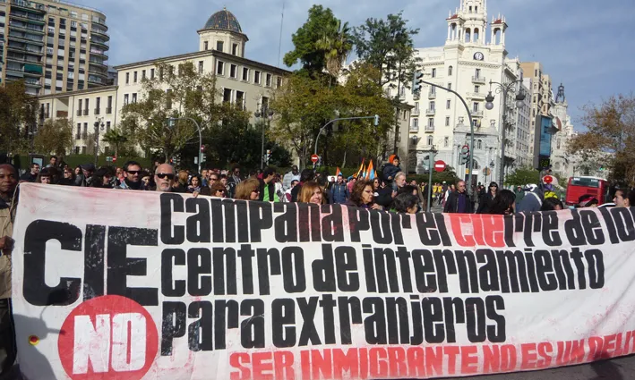 Manifestacions tancament CIEs