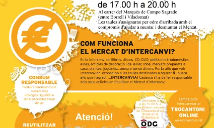 Cartell del mercat d'intercanvi de Xarx@ntonio del 9 de juny de 2012