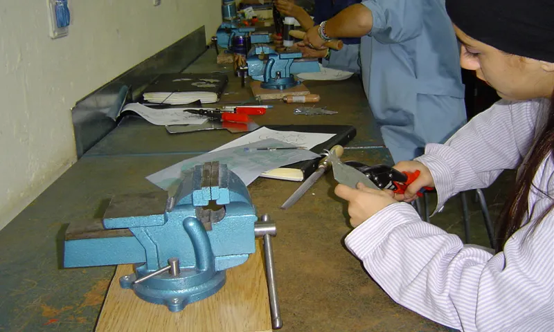 Joves que realitzen programes de formació prelaboral en el Centre Martí Codolar