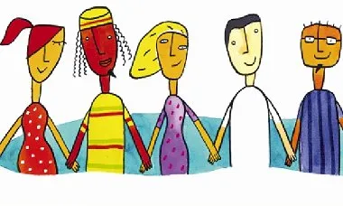 Il·lustració d'un grup de joves. Font: Artà Jove