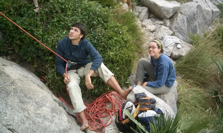 Jornades d'escalada esportiva. Novembre del 2004. Font: Club Alpí Universitari