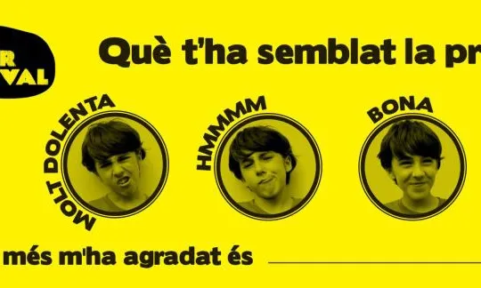 El Meu Primer Festival, bulleta per votar