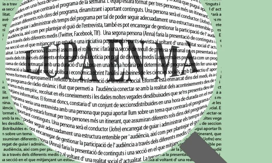 Imatge del programa Lupa en Mà