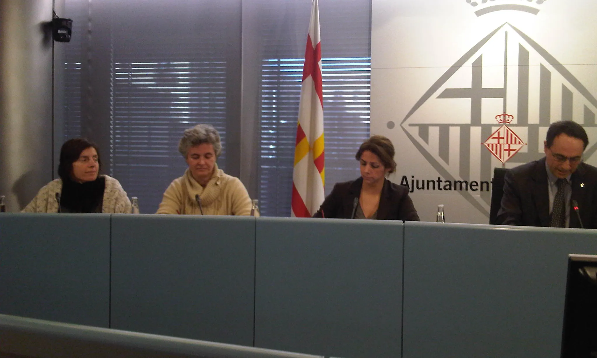 Roda de Premsa a l'Ajuntament de Barcelona