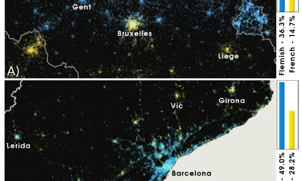 Polarització entre el català i el castellà a Catalunya dins Twitter