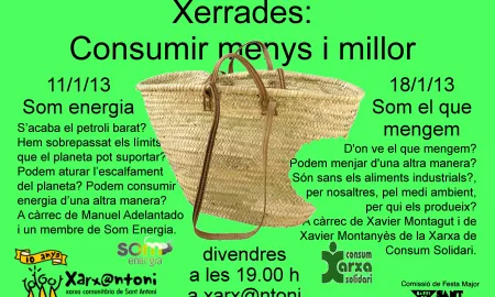 Cartell de les xerrades sobre sobirania alimentària i energètica