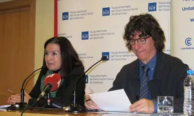 Àngels Guiteras durant la presentació de les dades econòmiques