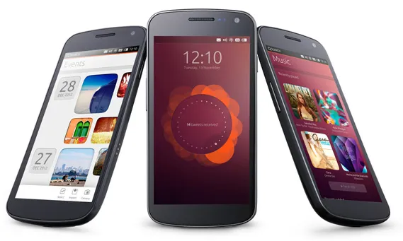 Imatge de la versió de Ubuntu per mòbil. Web Ubuntu. 