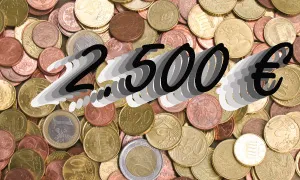Imatge monedes i 2.500 €