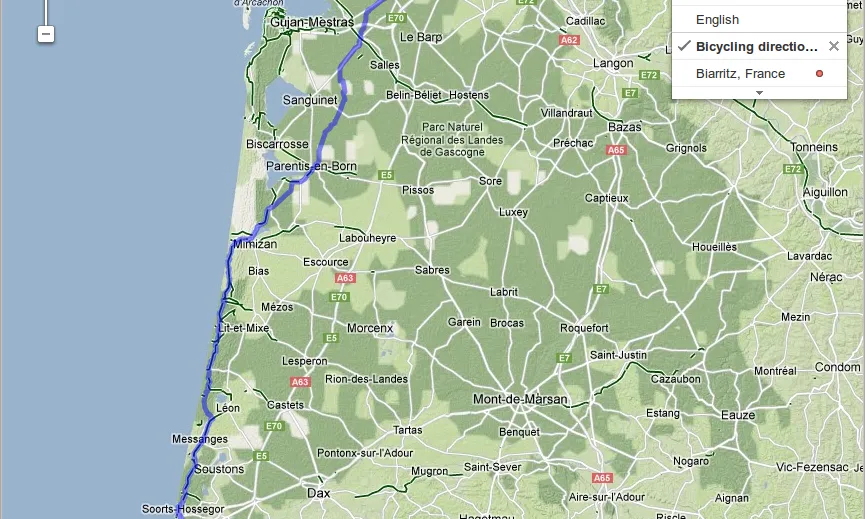 Amb Google Maps podeu seguir el camí d'una etapa del Tour de France