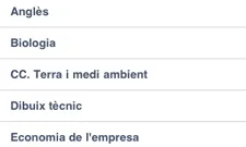 Amb "Posa't a prova" es pot anar seleccionant matèries o temes