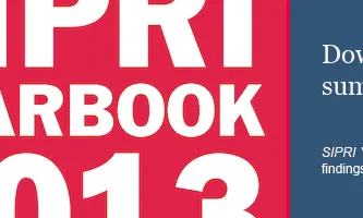 Anuari 2013 de l'Institut d'Investigació per la Pau d'Estocolm