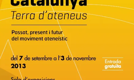 Cartell de l'exposició Catalunya, terra d'ateneus
