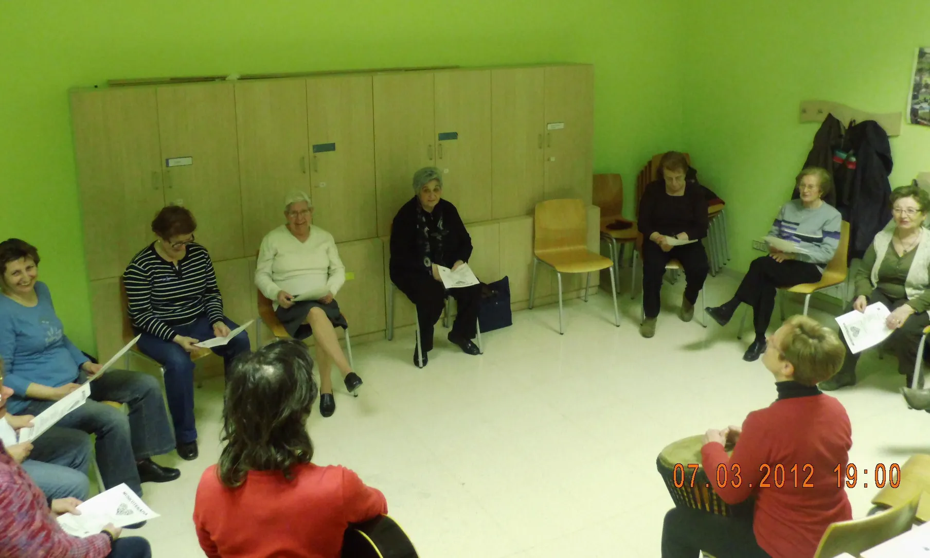 Taller de musicoteràpia de l'associació PICAM