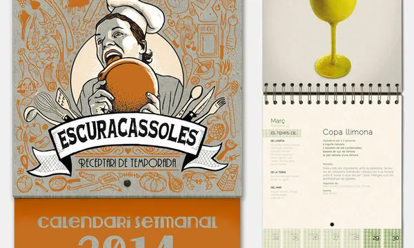 Escuracassoles, receptari-calendari 2014