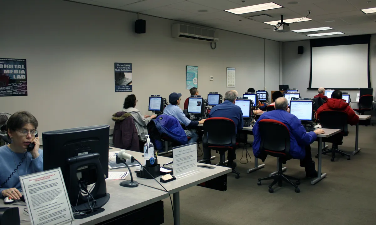 Adult Computer Lab - Skokie Public Library - Flickr Adult Computer Lab - Skokie Public Library - Flickr