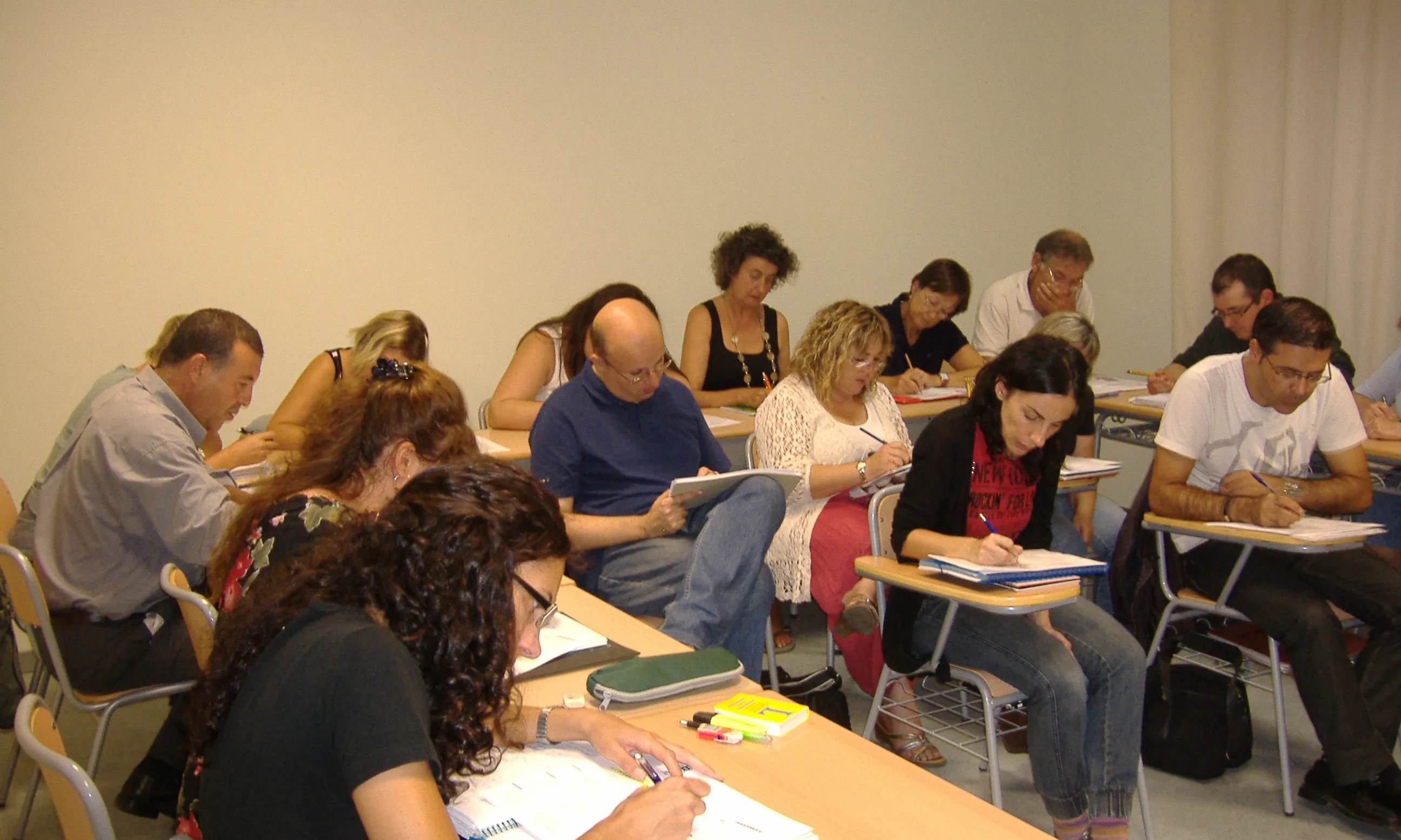 Assistents a un curs de formació