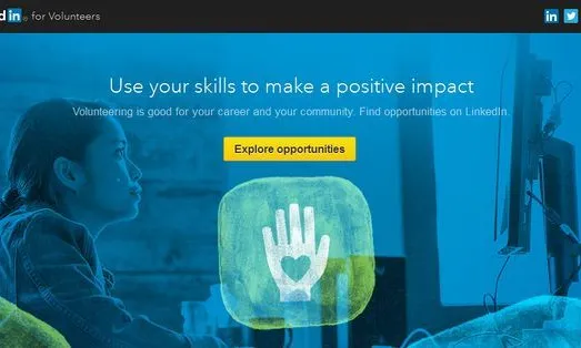 El Volunteer Marketplace és una secció de Linkedin per trobar voluntariat