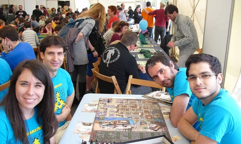 Membres del Club Amatent a la Fira jugarXjugar de Granollers. Foto: Club Amatent