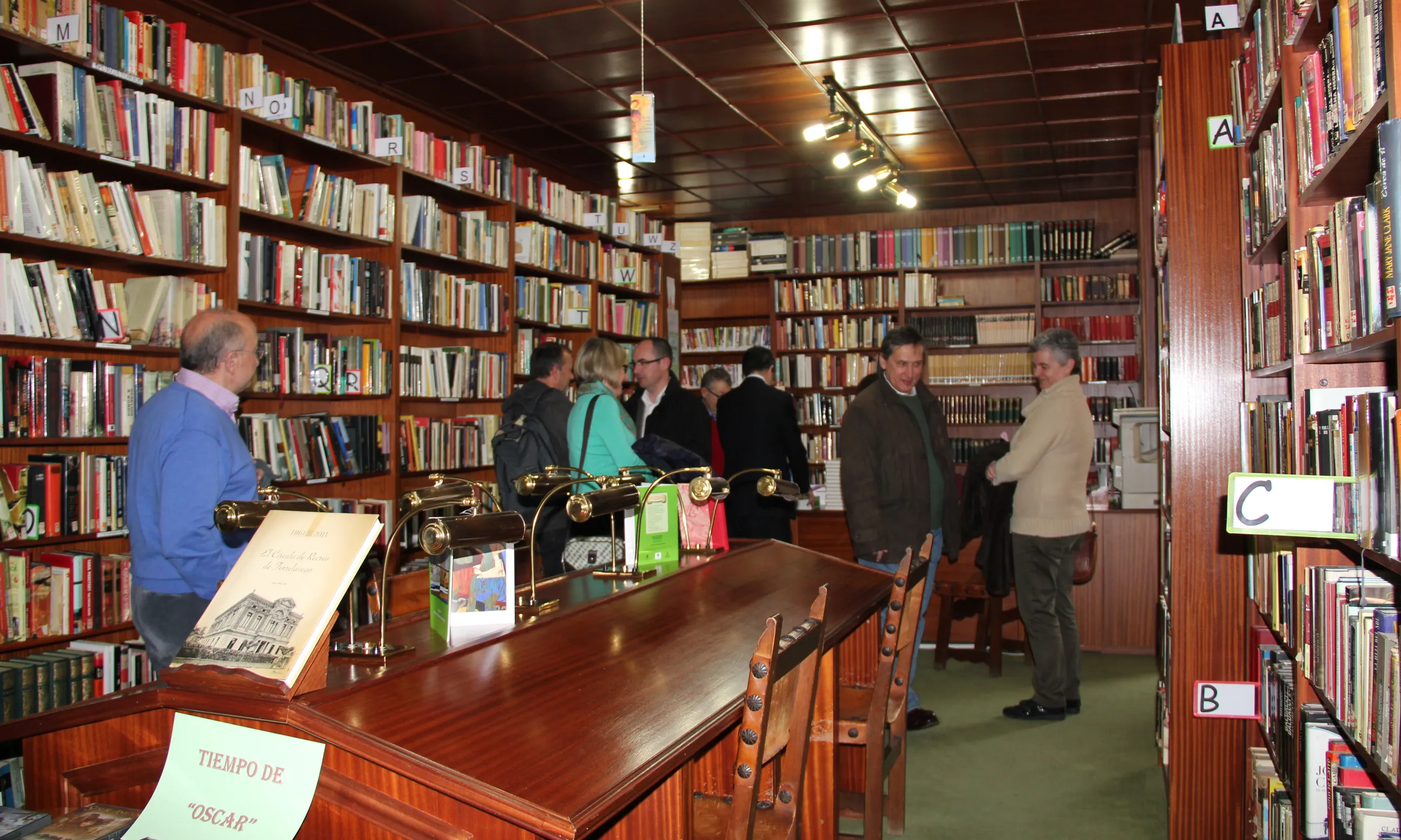 La biblioteca del Círculo de Recreo de Torrelavega