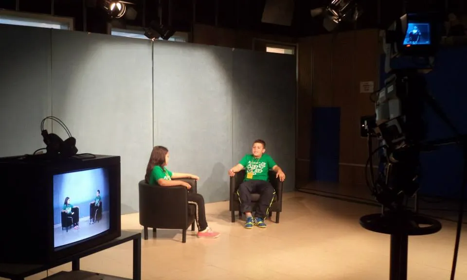 Simulació de programa de televisió a la Facultat de Comunicació
