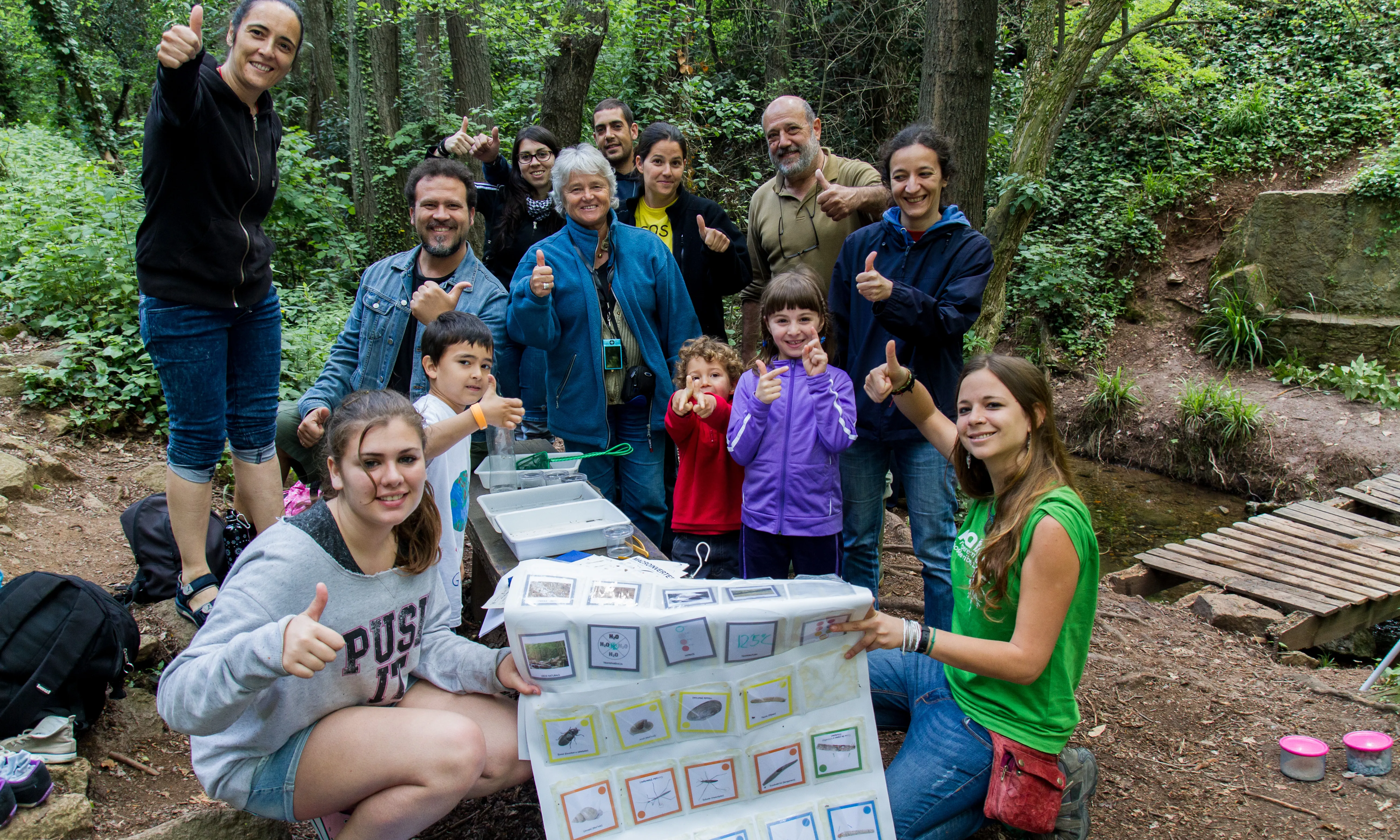 Formació del Projecte Rius amb famílies a la riera de Vallcàrquera