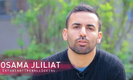 Osama Jililiat, estudiant de Treball Social i resident a un pis solidari