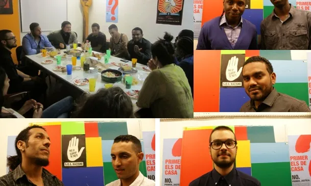 Alguns dels participants a la "testing night" de SOS Racisme