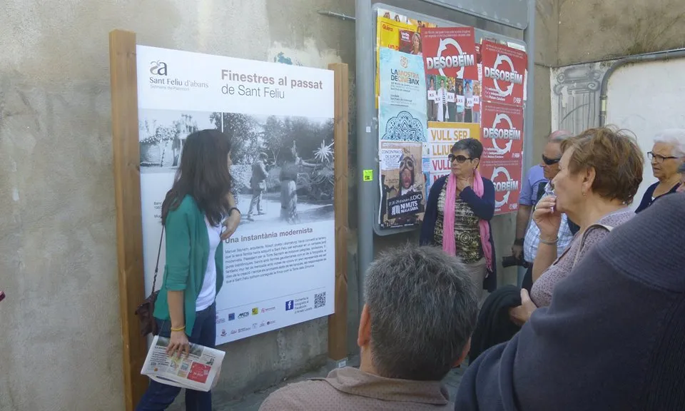 Visita guiada en la Setmana del patrimoni. Imatge: El Sant Feliu d'abans