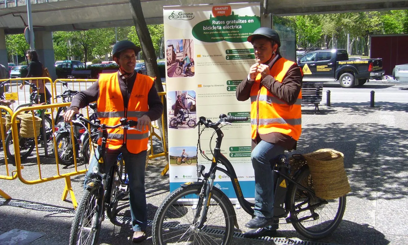 Rutes urbanes amb bicicleta elèctrica per Girona (Imatge: aragirona.cat)