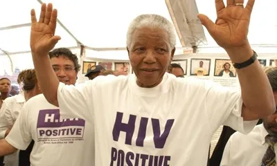 Mandela contra la SIDA.