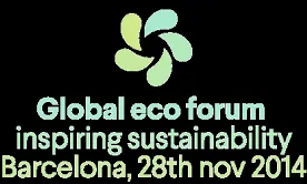 Logotip del Global Eco forum de Barcelona