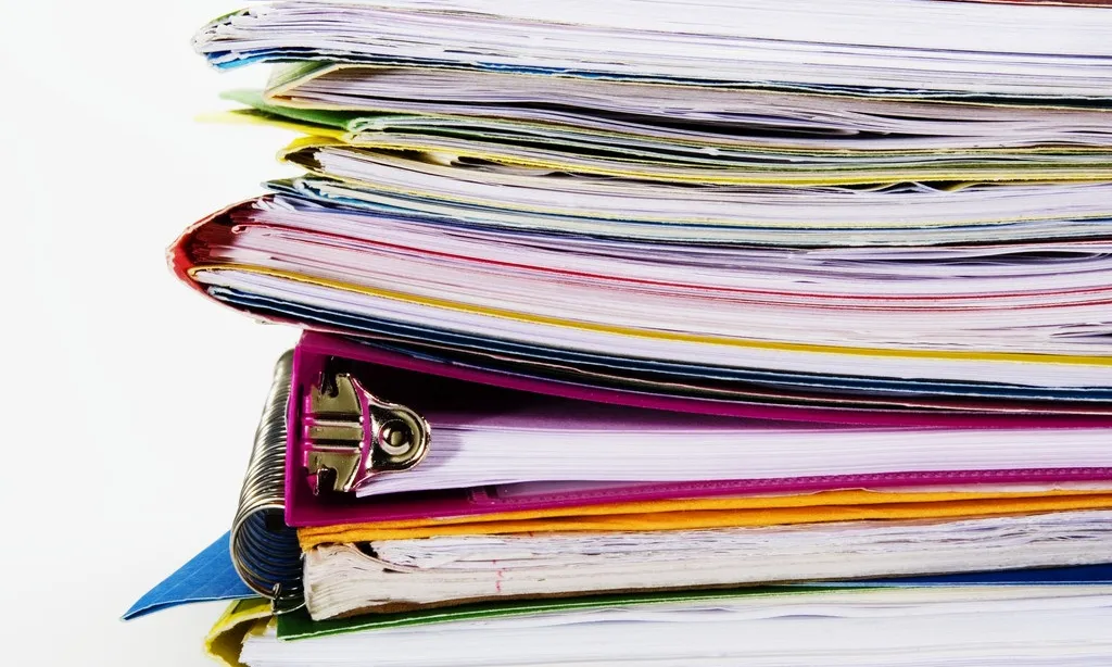Carpetes amb documents. Font: Bolsa & Datos
