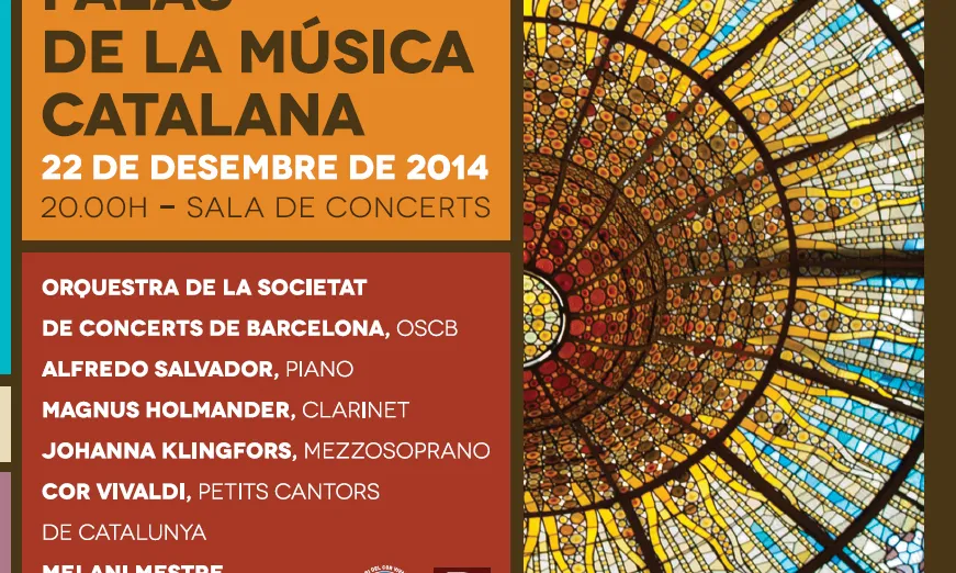 Cartell del concert benèfic.