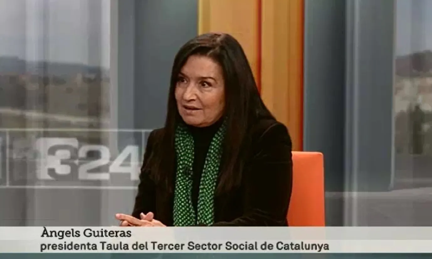 Àngels Guiteras, a L'entrevista del diumenge. Font: Televisió de Catalunya