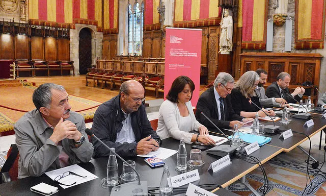 Presentació del programa a la Taula Mesa-Treball. Font: Ajuntament de Barcelona