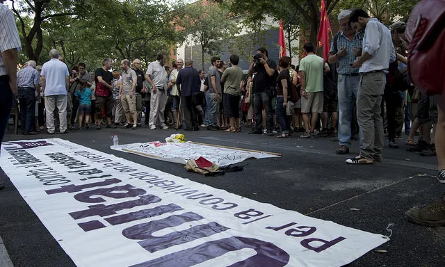 Concentració d'Unitat contra el feixisme en protesta contra el Casal Tramuntana (Font: flickr.com)