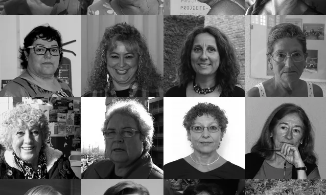 Protagonistes de "Dones del moviment veïnal d'ahir i d'avui" de la CONFAVC