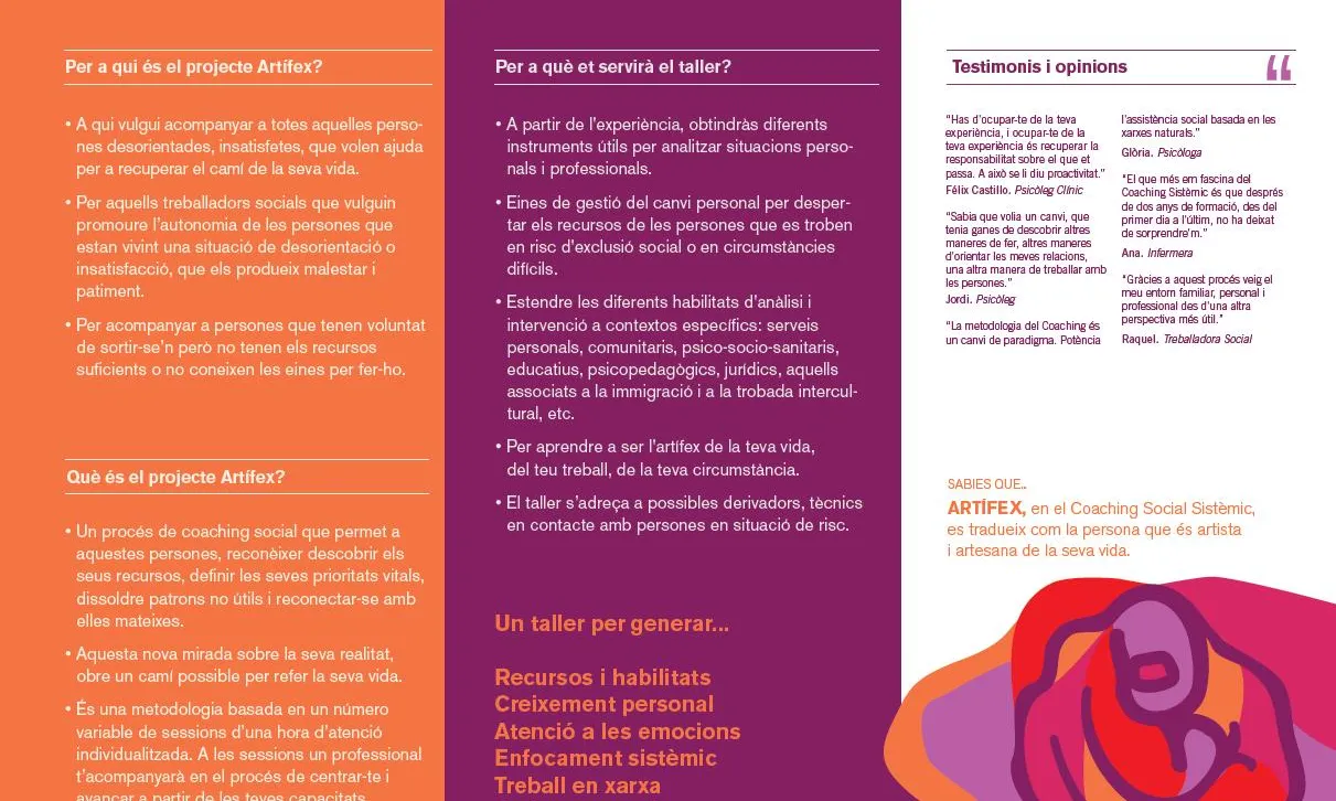 Programa del taller.