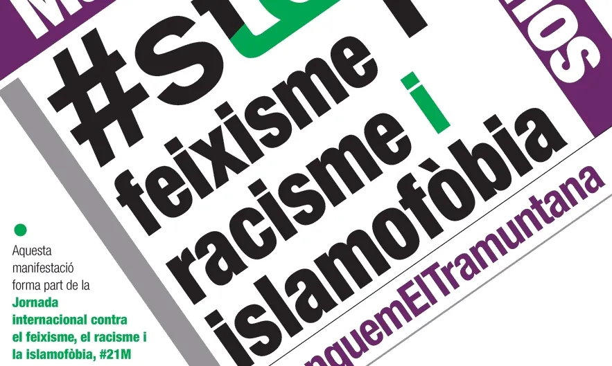 Cartell de la manifestació del 21 de març