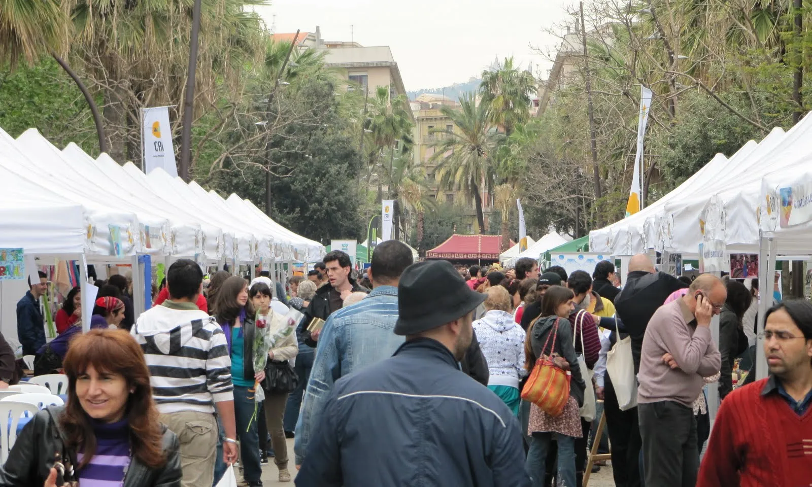 Sant Jordi a la Rambla del Raval. Font: Flickr