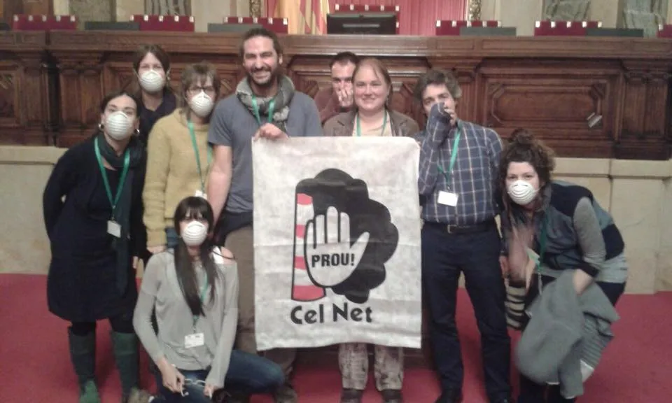 La Plataforma Cel Net al Parlament de Catalunya