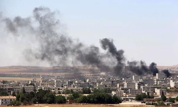Ofensiva de l'Estat Islàmic contra Kobani, a Síria. Imatge d'eldiario.es