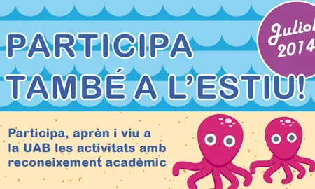 Cartell de difusió de la participació a l'estiu de l'àmbit de Dinamització Comunitària de la UAB (Font: Dinamització Comunitària)