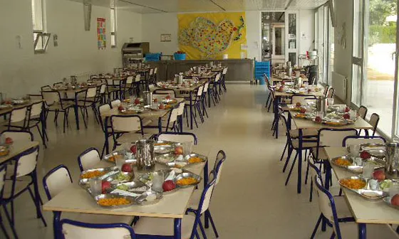 Imatge menjador escola. Font: web acellec.cat