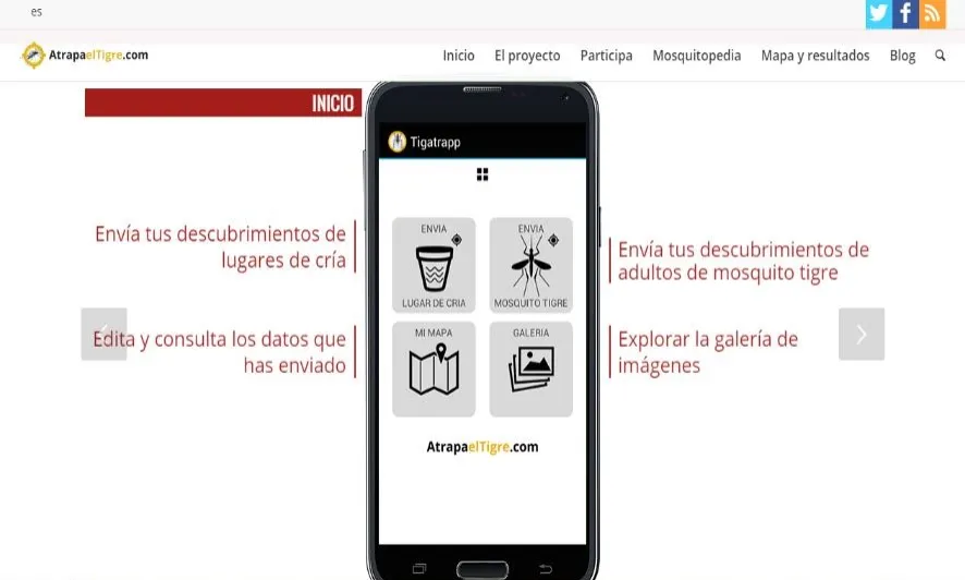 Aplicació per a compartir dades amb el mòbil (imatge:atrapaeltigre.com)