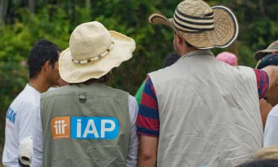 Acompanyament internacional d'IAP. Font: actionpeace.org 
