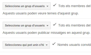 Els permissos de Google Groups es poden canviar fàcilment